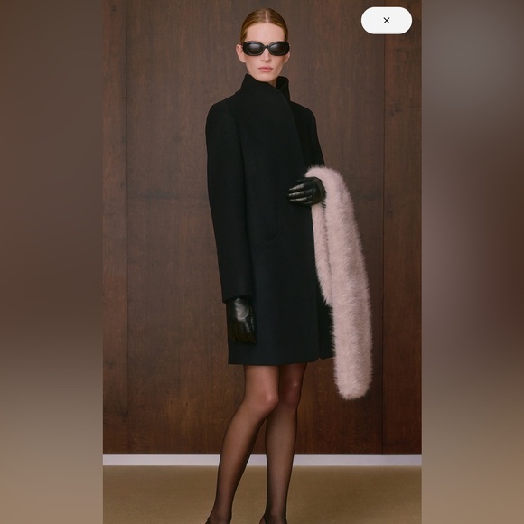 Wilfred Black Cocoon Coat- 2XS